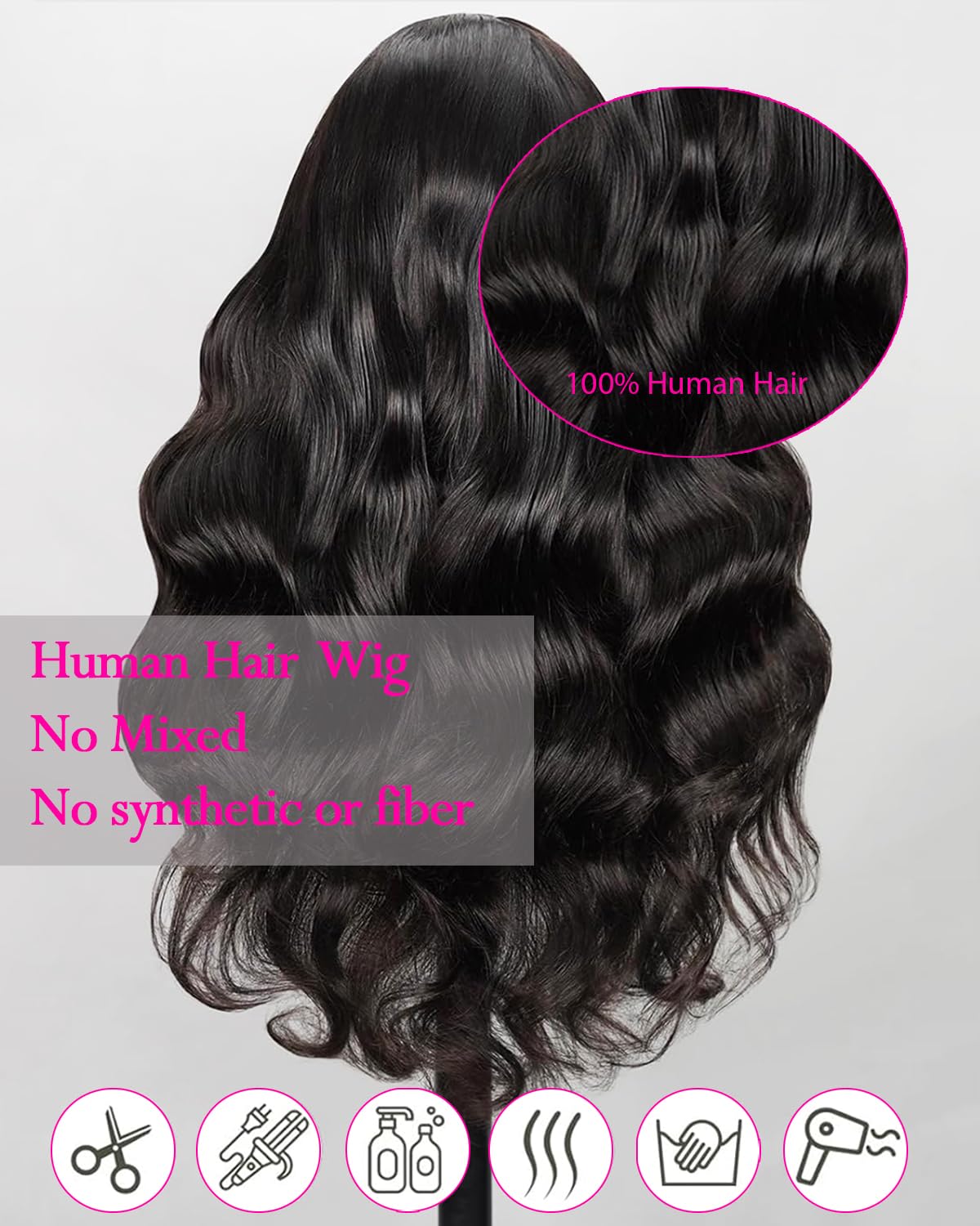 Monaluxe Body Wave Lace Front Wigs Human Hair 6x4 HD Lace Closure Wigs Human Hair Pre-Bleached Knots 200 Density hd lace front wigs human hair Glueless Wig Human hair Pre Plucked Pre Cut 22''