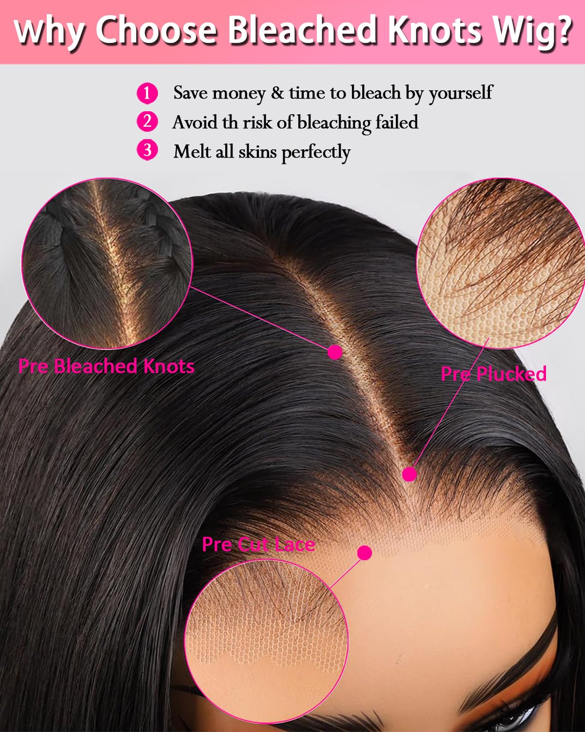 Monaluxe Body Wave Lace Front Wigs Human Hair 6x4 HD Lace Closure Wigs Human Hair Pre-Bleached Knots 200 Density hd lace front wigs human hair Glueless Wig Human hair Pre Plucked Pre Cut 22''